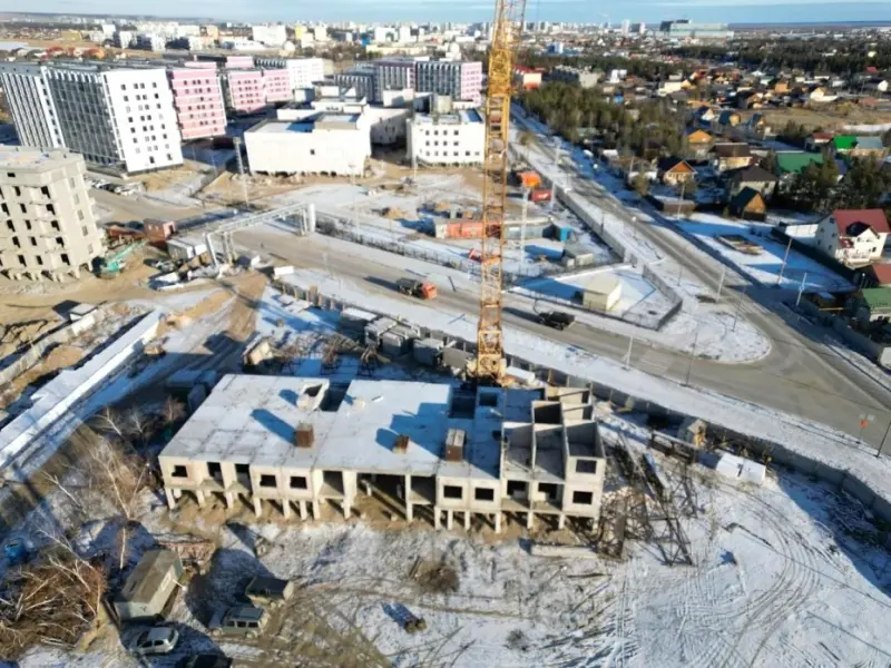 Готовность первого панельного дома от ДСК в «Звездном» достигла 12%