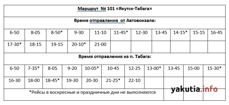Расписание автобуса 109 Якутск Жатай Якутск. Расписание автобусов 103, 101 Якутск.