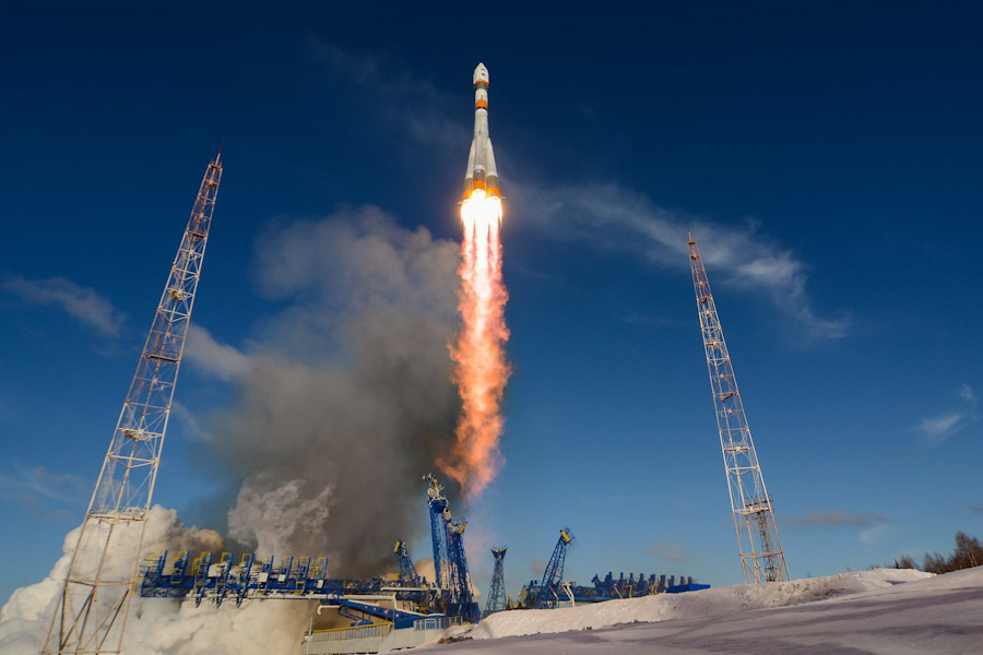 С космодрома «Восточный» запущена космическая ракета «Союз-2.1а»