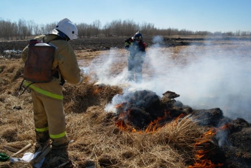В Усть-Алданском районе действует режим ЧС в связи с лесным пожаром