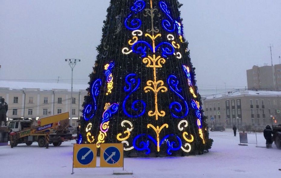 Зима начинается с Якутии: На главной ёлке Якутска будет новый наряд
