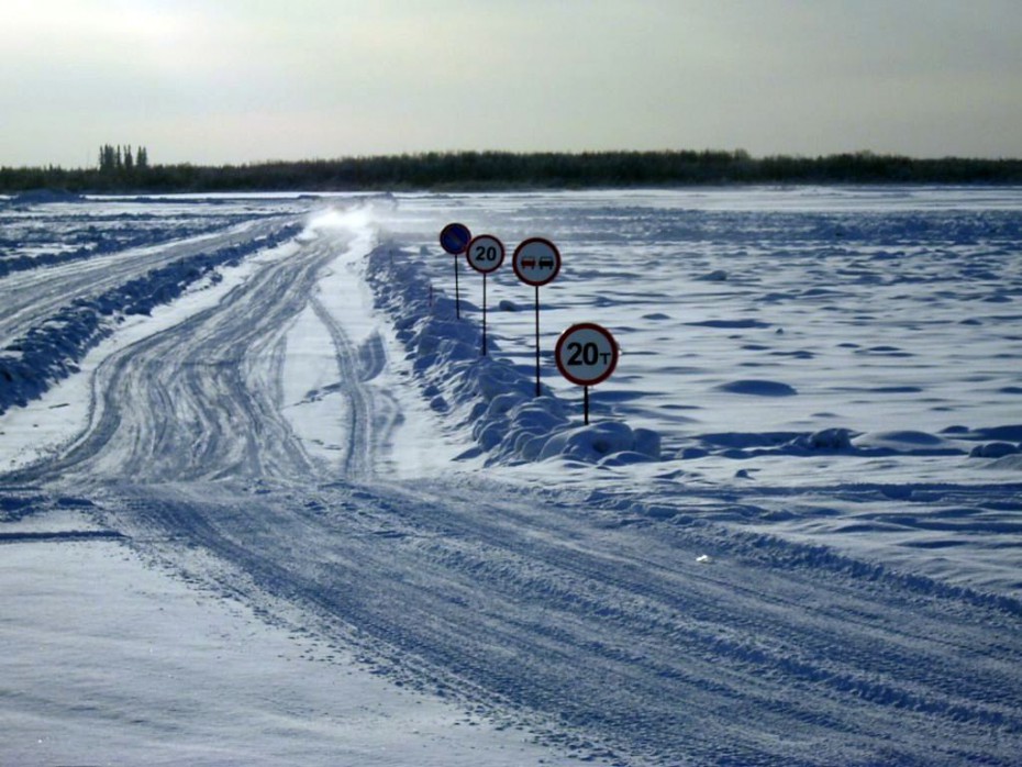 Увеличена грузоподъемность на пяти ледовых переправах на трассах «Вилюй» и «Колыма»