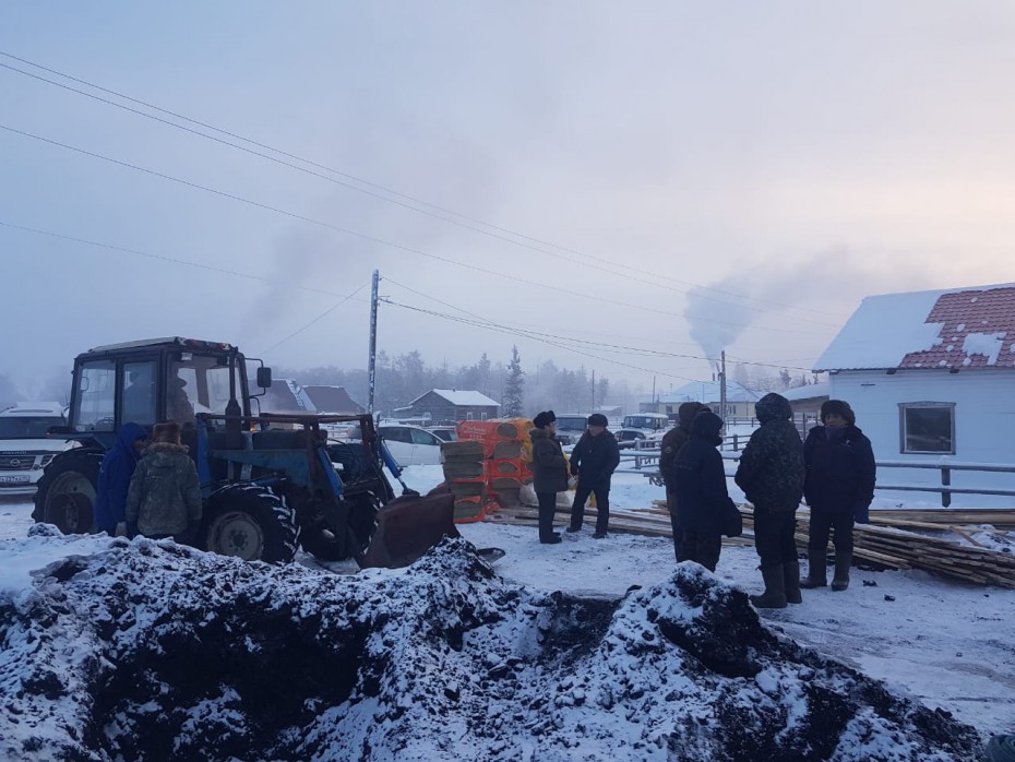 Работу котельной оперативно восстанавливают в селе Тит-Эбя после возгорания