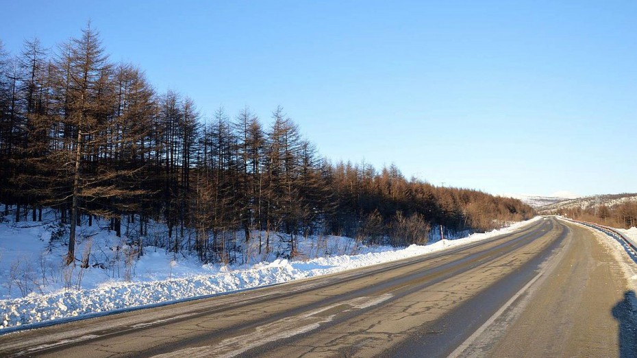 Закрыто движение по ледовому автозимнику через реку Алдан автодороге «Колыма»