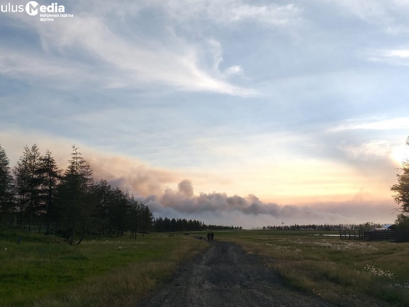 Открытые очаги возгорания на территории села Сайылык Усть-Янского улуса локализованы