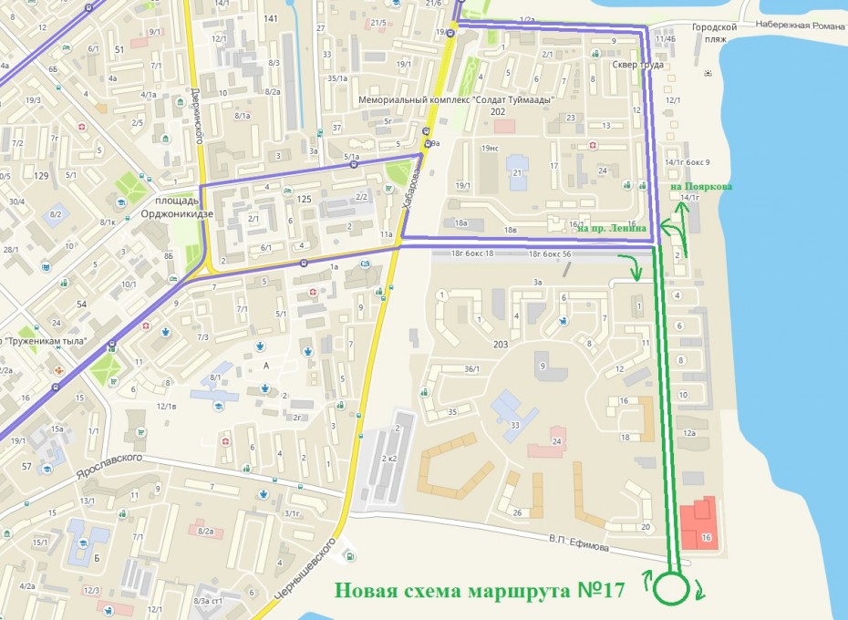 Маршрут №17 возобновит движение по улице Ларионова