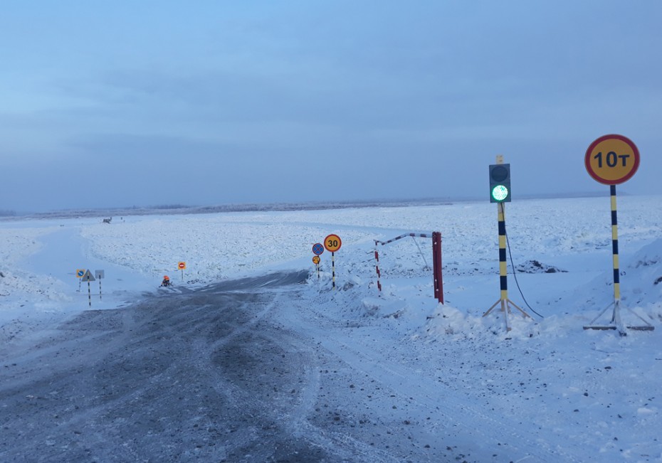 Увеличена грузоподъёмность ледовых переправ на федеральной трассе А-331 «Вилюй»