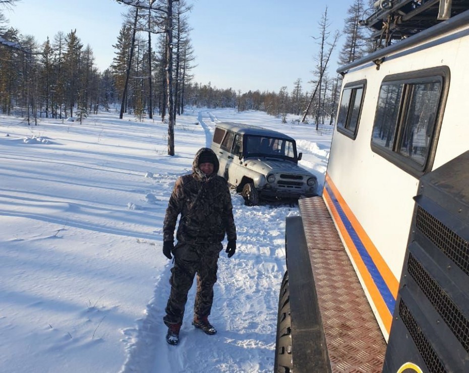 В Нерюнгринском районе эвакуированы трое мужчин