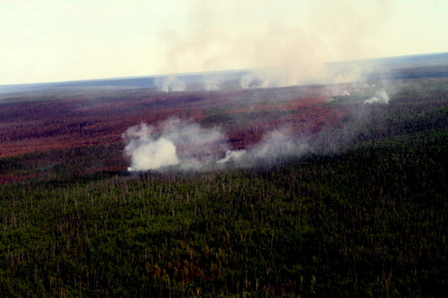 На территории Якутии по состоянию на 23 мая действует 13 природных пожаров