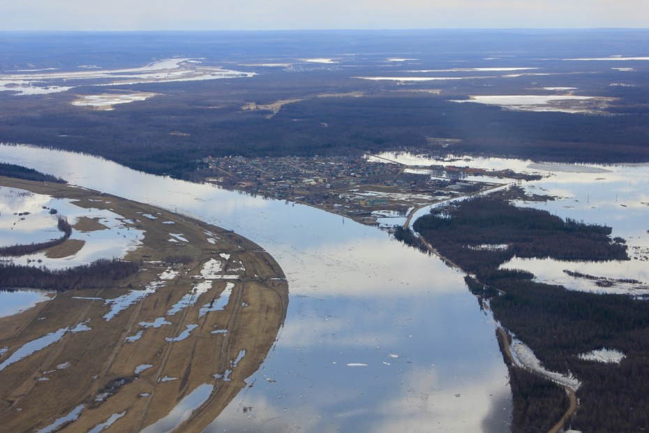 Уровень воды в районе Якутска снизился на два сантиметра