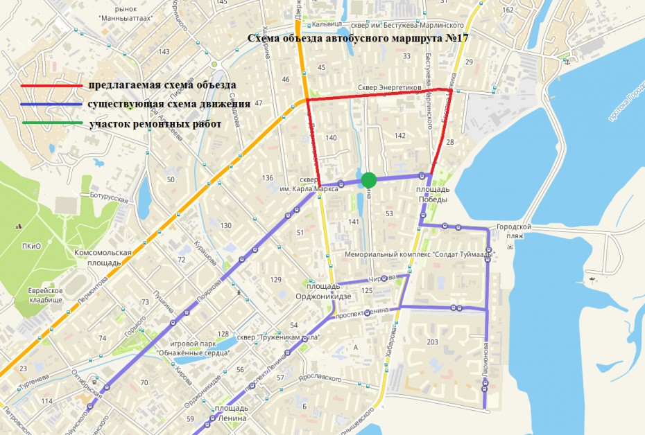 Перекрытие перекрестка улиц Богатырева и Губина в связи