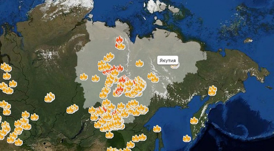 На территории Якутии действует 191 природный пожар