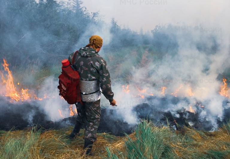 На территории Якутии действует 75 природных пожаров