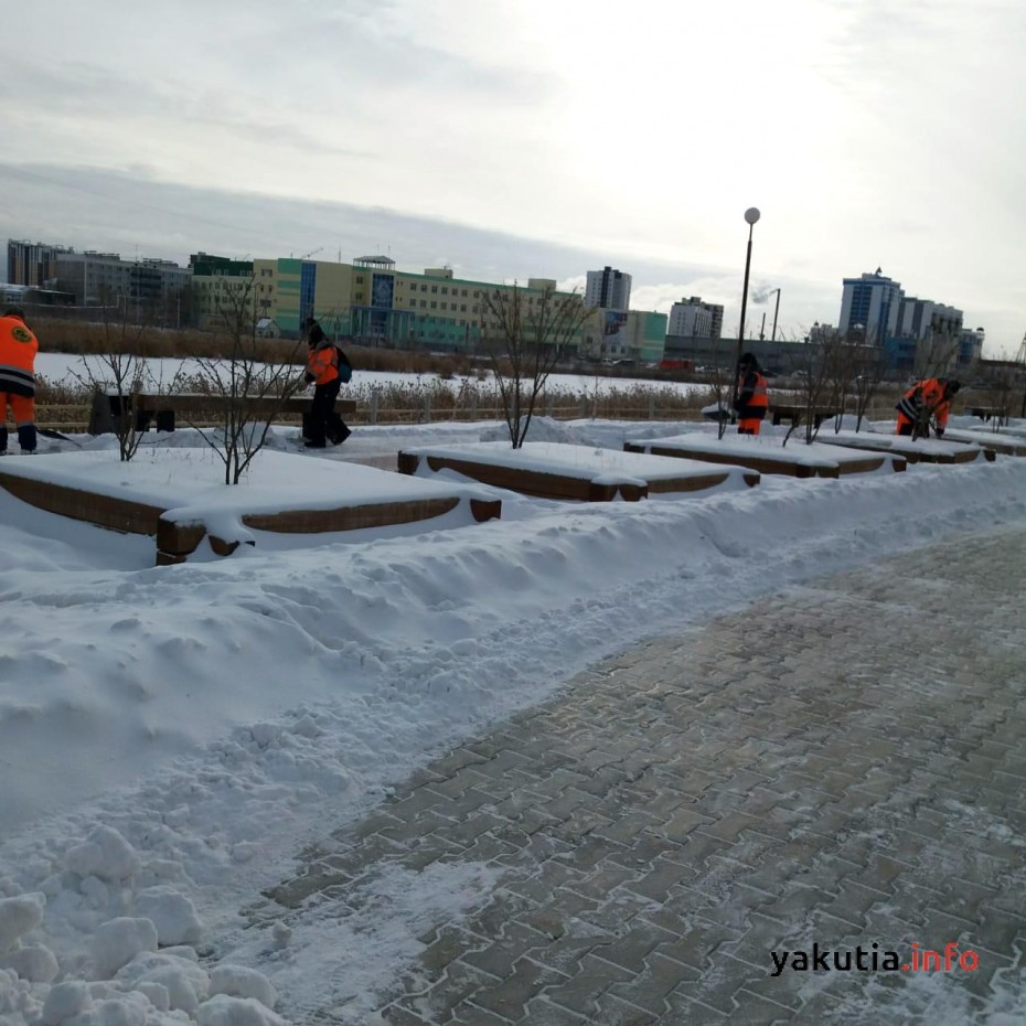 12 753 кубометров снега вывезено с улиц Якутска