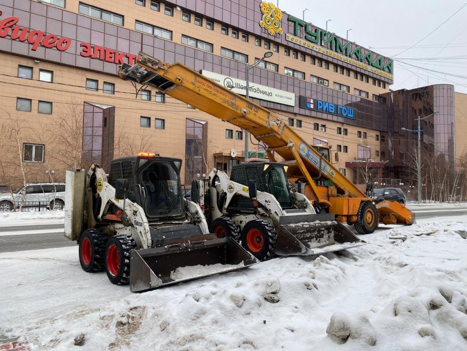С улиц Якутска вывезено более 60 тысяч кубометров снега