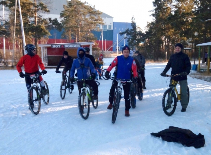 Снежная велогонка в очередной раз состоялась в Якутске