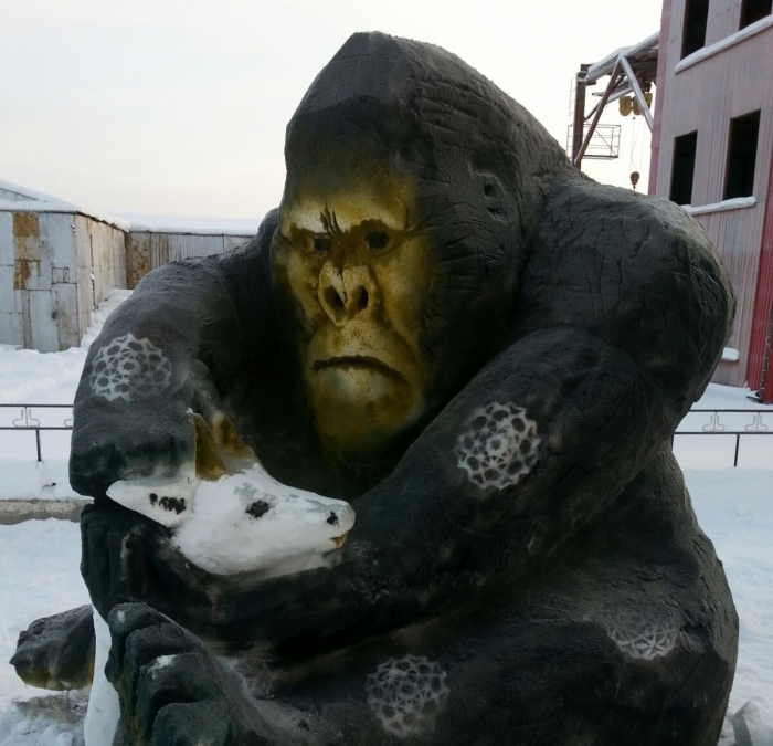 Снежные обезьяны – дело рук пожарных  из Вилюйского улуса Якутии