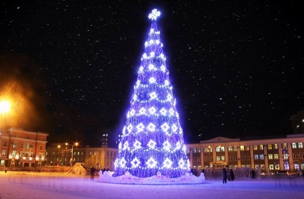 Елочки в Якутии зажгутся 1 декабря в одно время