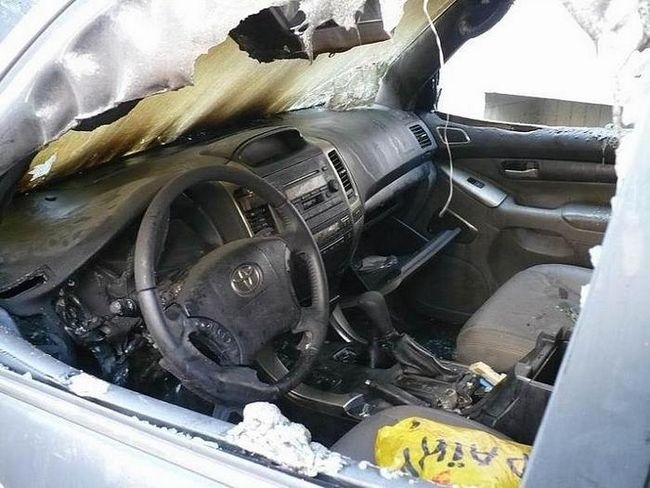 В Якутске из-за замыкания проводки сгорел автомобиль