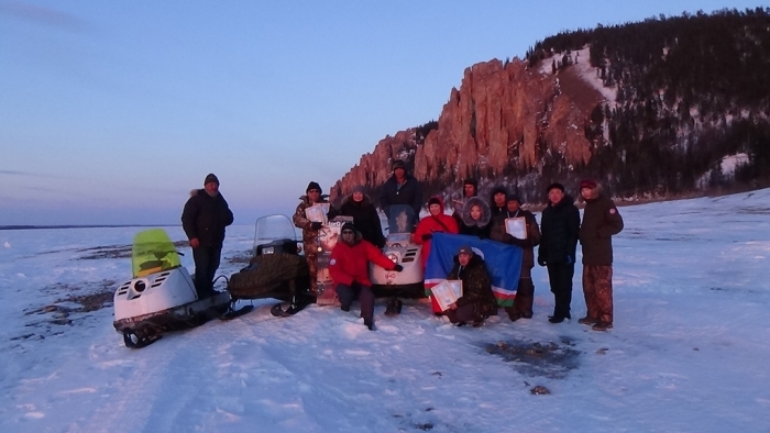 На Ленских столбах прошел Первый республиканский слёт снегоходчиков «Snowmobilers-2015»