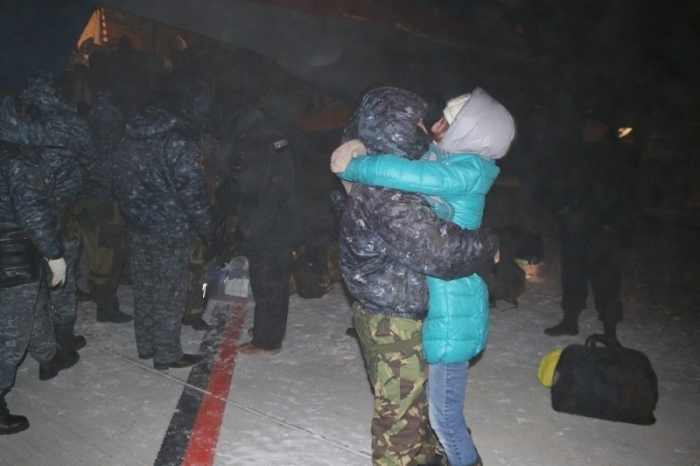 Домой с Кавказа: сводный отряд якутской полиции и ОМОН вернулся из командировки