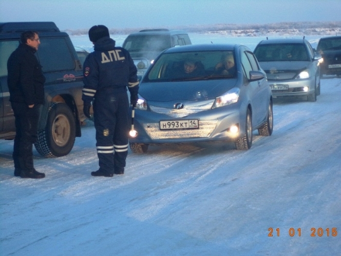 За несанкционированный выезд на лед оштрафовано 46 водителей
