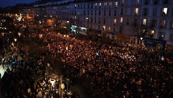 Миллионы французов вышли на марш против терроризма