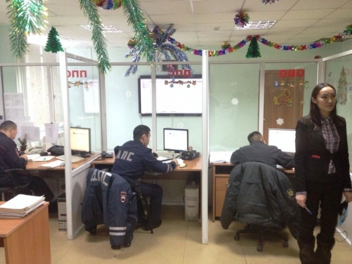 Полицейские украсили кабинеты к Новому году (фото) 