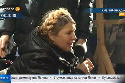 Тимошенко призвала не уходить с Майдана (+видео)
