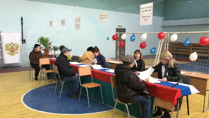 На участках Якутска наблюдается активность избирателей