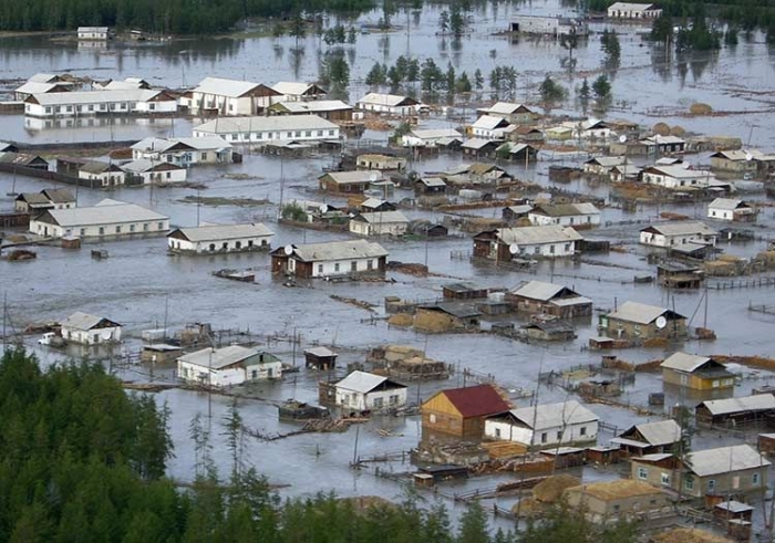 Проливные дожди в Ленском и Олекминском районах могут привести к подтоплениям на реке Лена