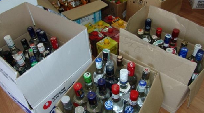108 литров алкоголя изъяли из нелегального магазина