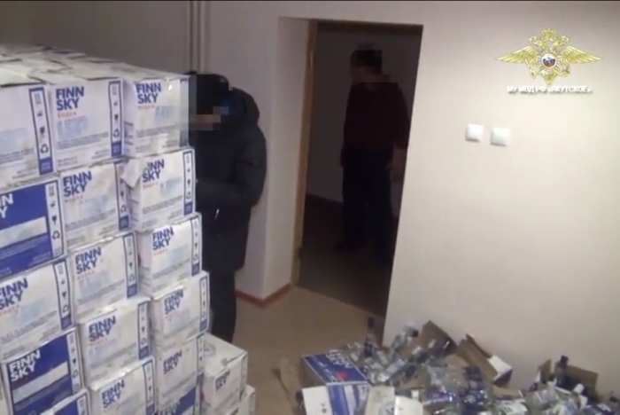 Полиция Якутска изъяла партию нелегального алкоголя стоимостью два миллиона рублей
