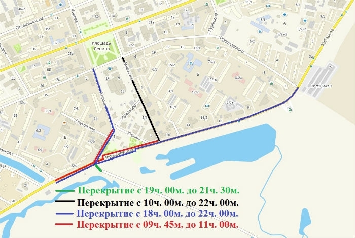 В День города в Якутске перекроют  несколько улиц