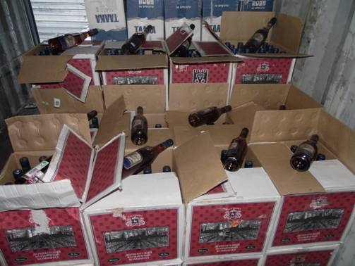 Более 28 тысяч бутылок с контрафактным алкоголем изъяли в Томпонском районе