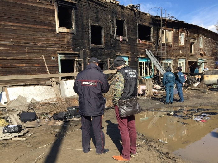 В Якутске возбуждено уголовное дело по факту гибели при пожаре пяти человек, в том числе, ребенка