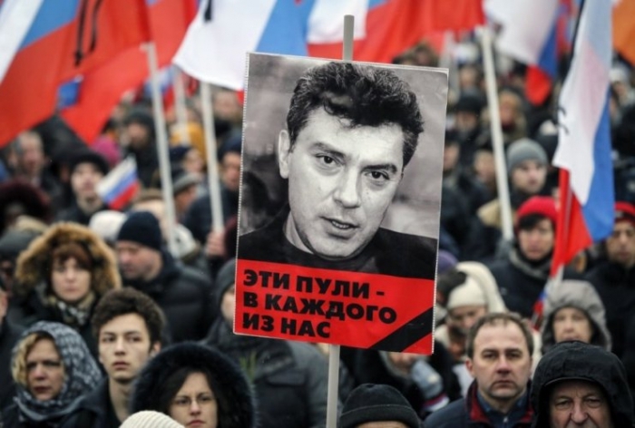 Митинг памяти Немцова прошел в Петербурге