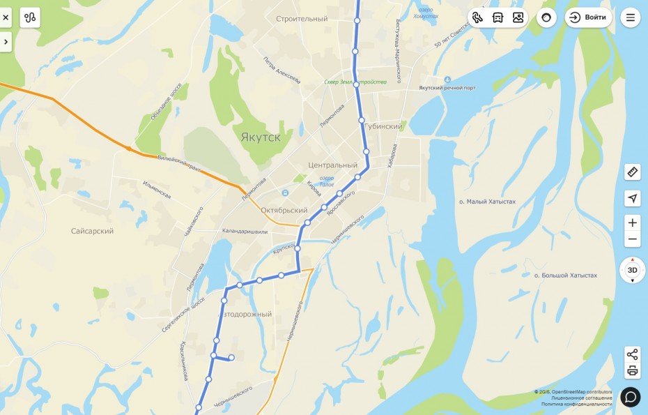 2ГИС покажет движение автобусов на карте Якутска - Новости Якутии -Якутия.Инфо