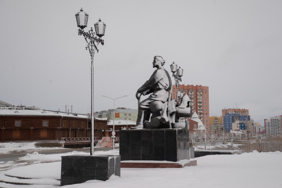 Свежий снег в Якутске. Фотографии
