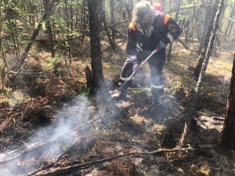 В Вилюйской группе районов сохраняется сложная лесопожарная обстановка
