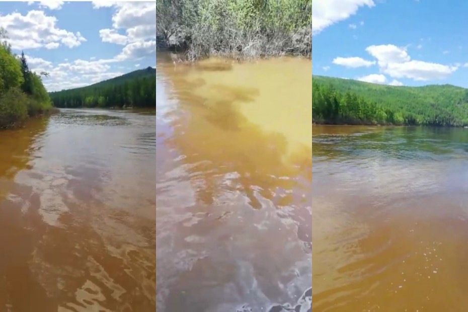 Золотодобытчиков винят в загрязнении реки Ыллымах в Алданском районе