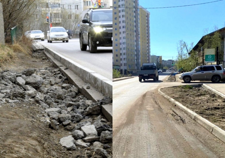 Власти Якутска: Дорогу по Свердлова доделает другой подрядчик