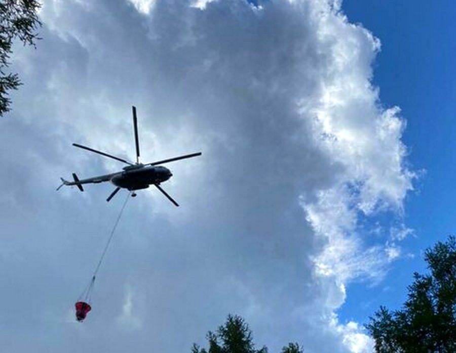 В Кылайы на помощь направлены вертолёты Минобороны и МЧС с ВСУ