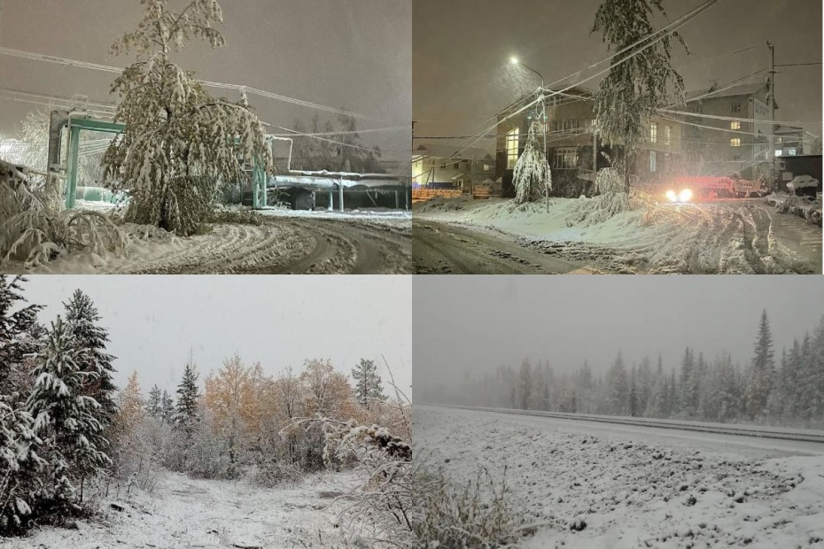 В Южой Якутии восстановлено электроснабжение, нарушенное снежным циклоном