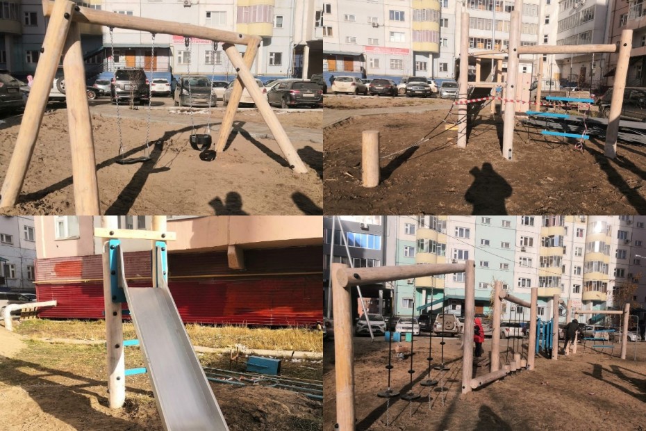 Замечания устраняются: Небезопасную детскую площадку на улице Пояркова приведут в соответствие