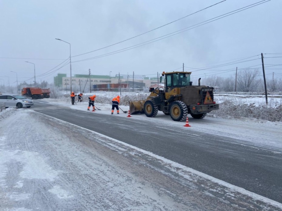 Более 34 тысяч кубометров снега вывезено с улиц Якутска с начала ноября
