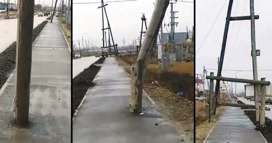 Демонтировать старые и установить новые опоры освещения на тротуаре Хатынг-Юряхского шоссе требует прокуратура