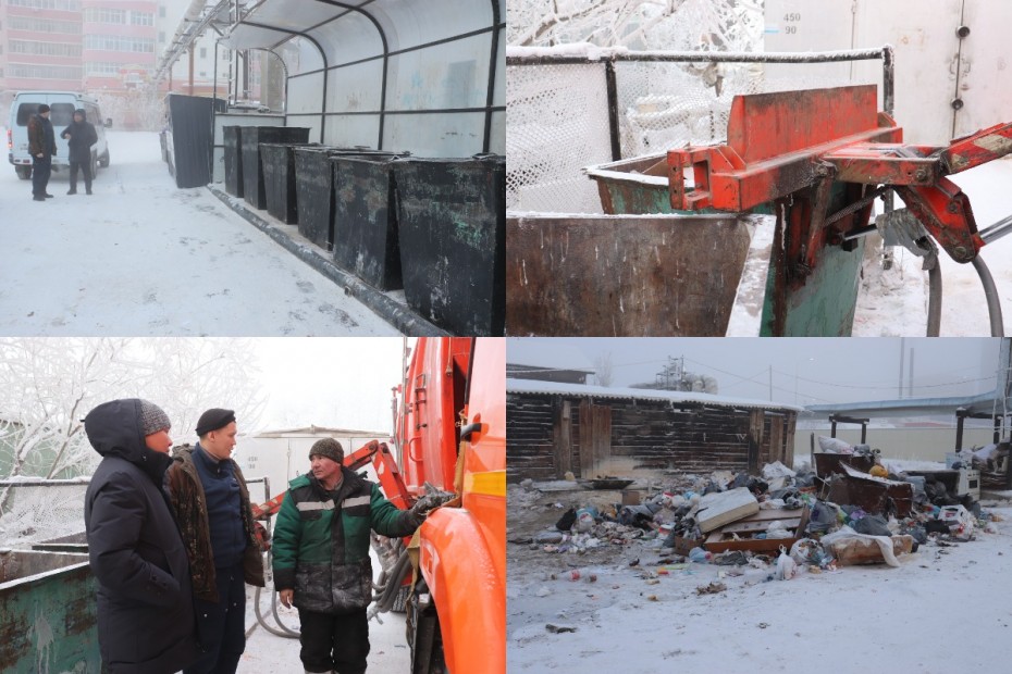 Министр ЖКХ и энергетики республики проверил вывоз мусора в Якутске