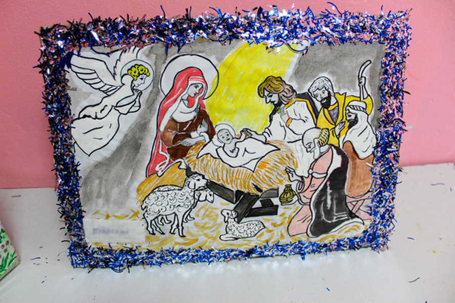 Конкурс рождественских рисунков проведен в колонии-поселении № 2