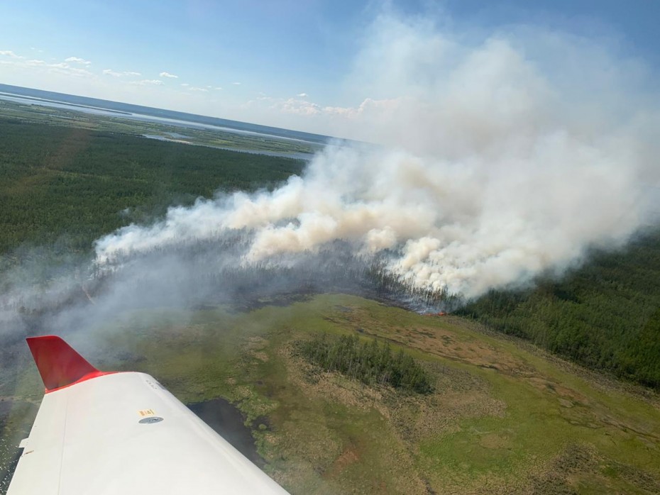 Продолжается авиапатрулирование земель лесного фонда в Якутии